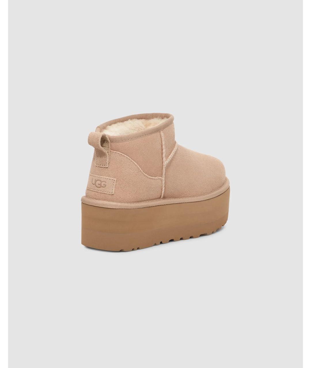 UGG AUSTRALIA Бежевые ботинки, фото 4