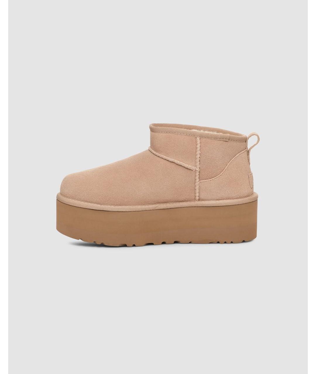 UGG AUSTRALIA Бежевые ботинки, фото 3