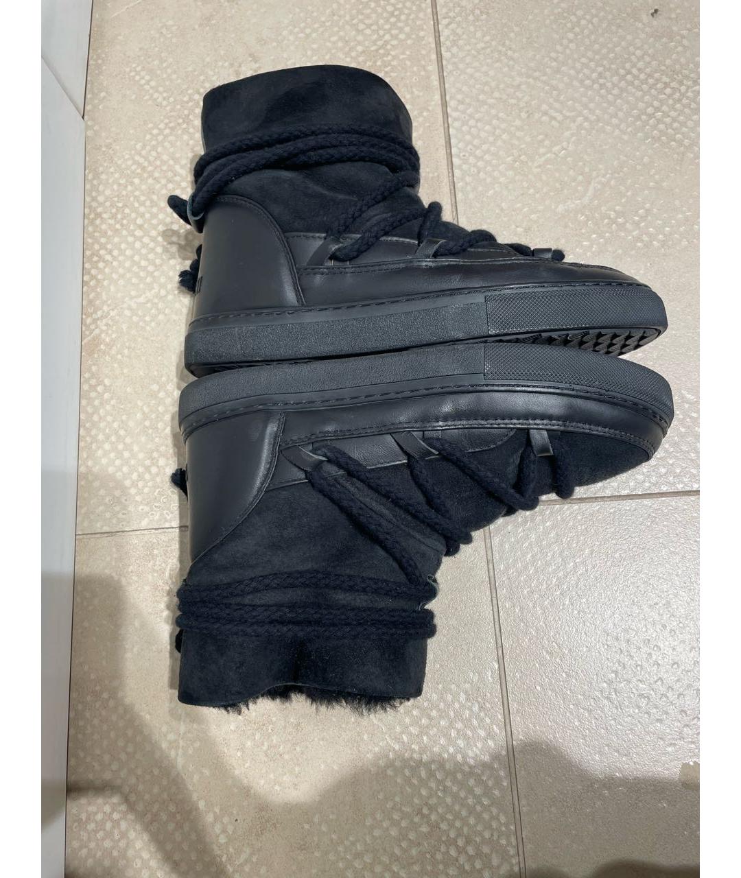 INUIKII Черные кожаные ботинки, фото 5