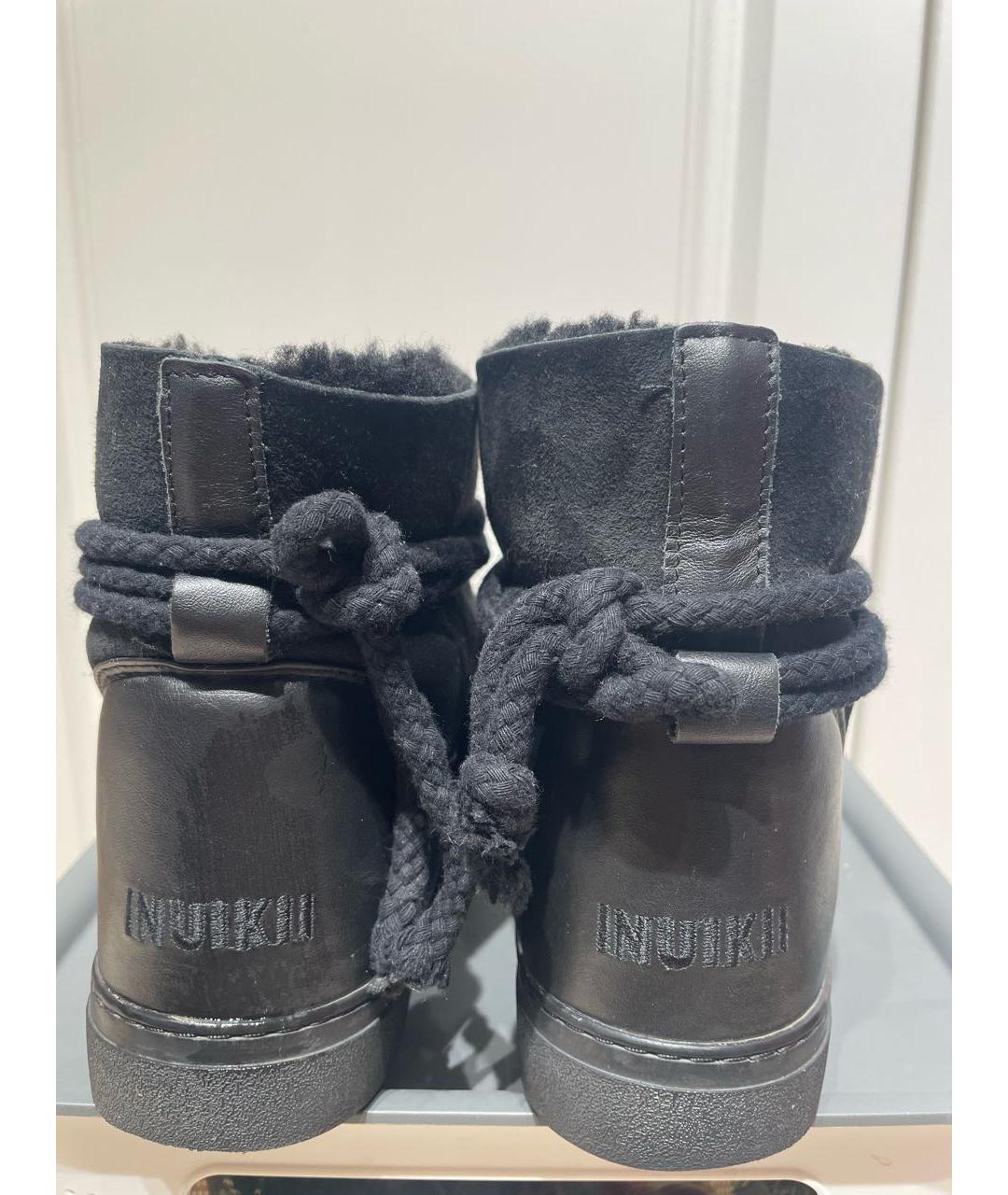 INUIKII Черные кожаные ботинки, фото 4