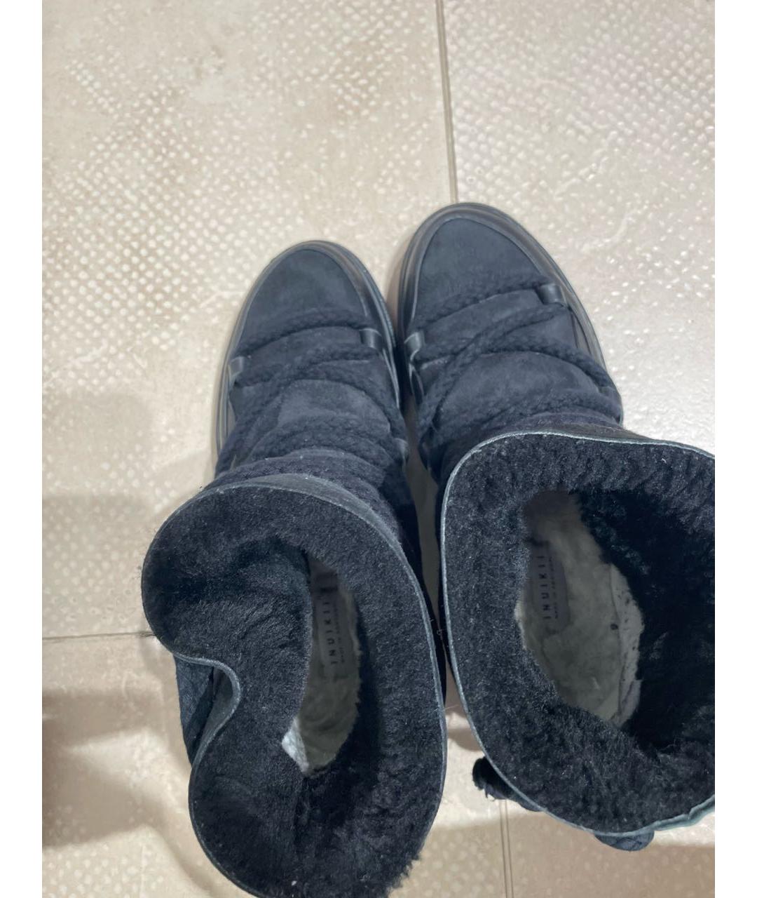 INUIKII Черные кожаные ботинки, фото 7