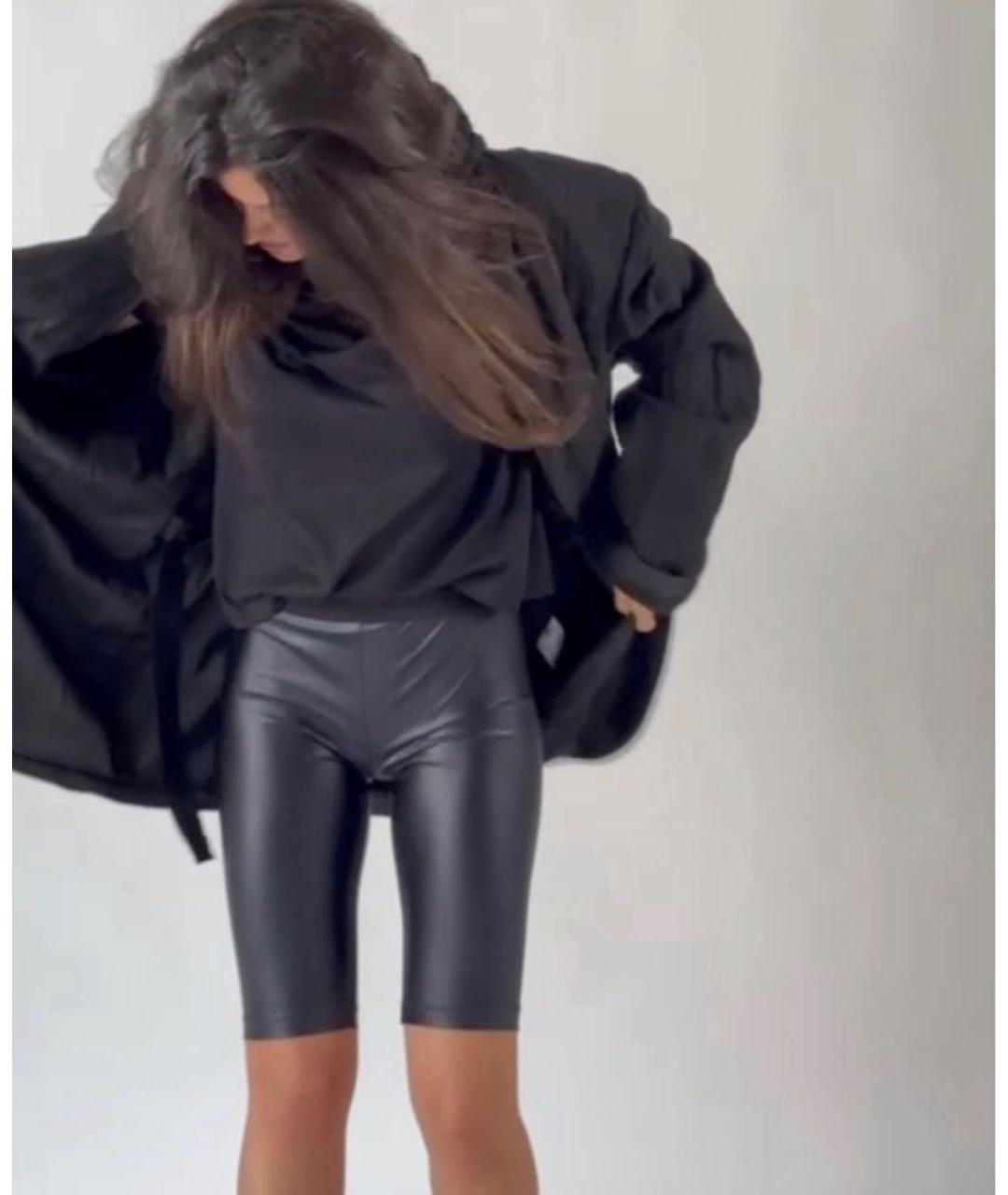 VERSACE JEANS COUTURE Черные леггинсы и велосипедки, фото 8
