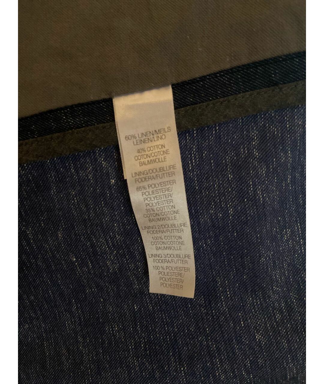 PAUL SMITH Темно-синий льняной пиджак, фото 7