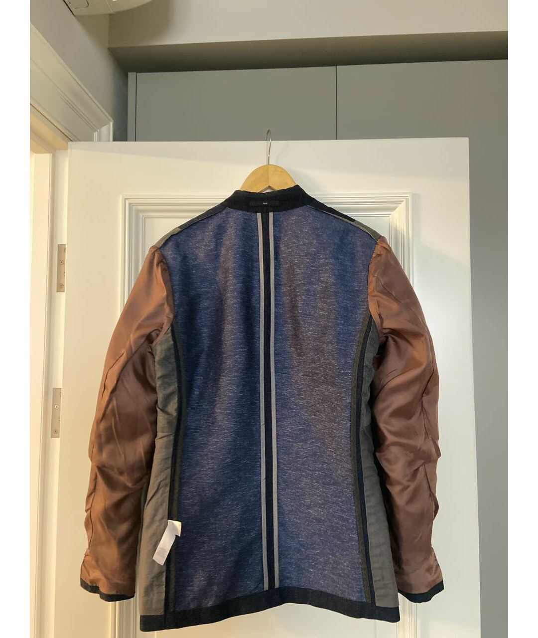 PAUL SMITH Темно-синий льняной пиджак, фото 3