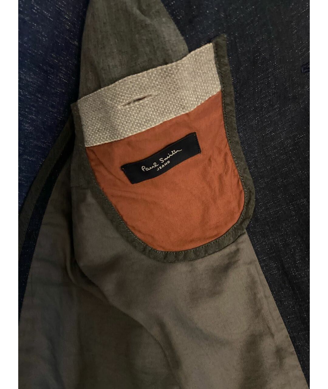 PAUL SMITH Темно-синий льняной пиджак, фото 5