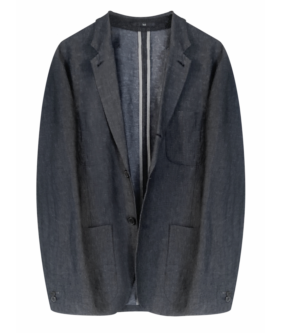 PAUL SMITH Темно-синий льняной пиджак, фото 1