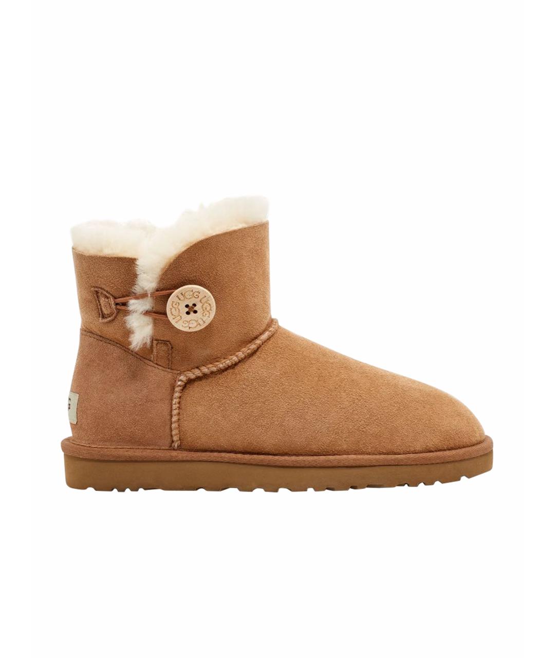 UGG AUSTRALIA Коричневые ботинки, фото 1