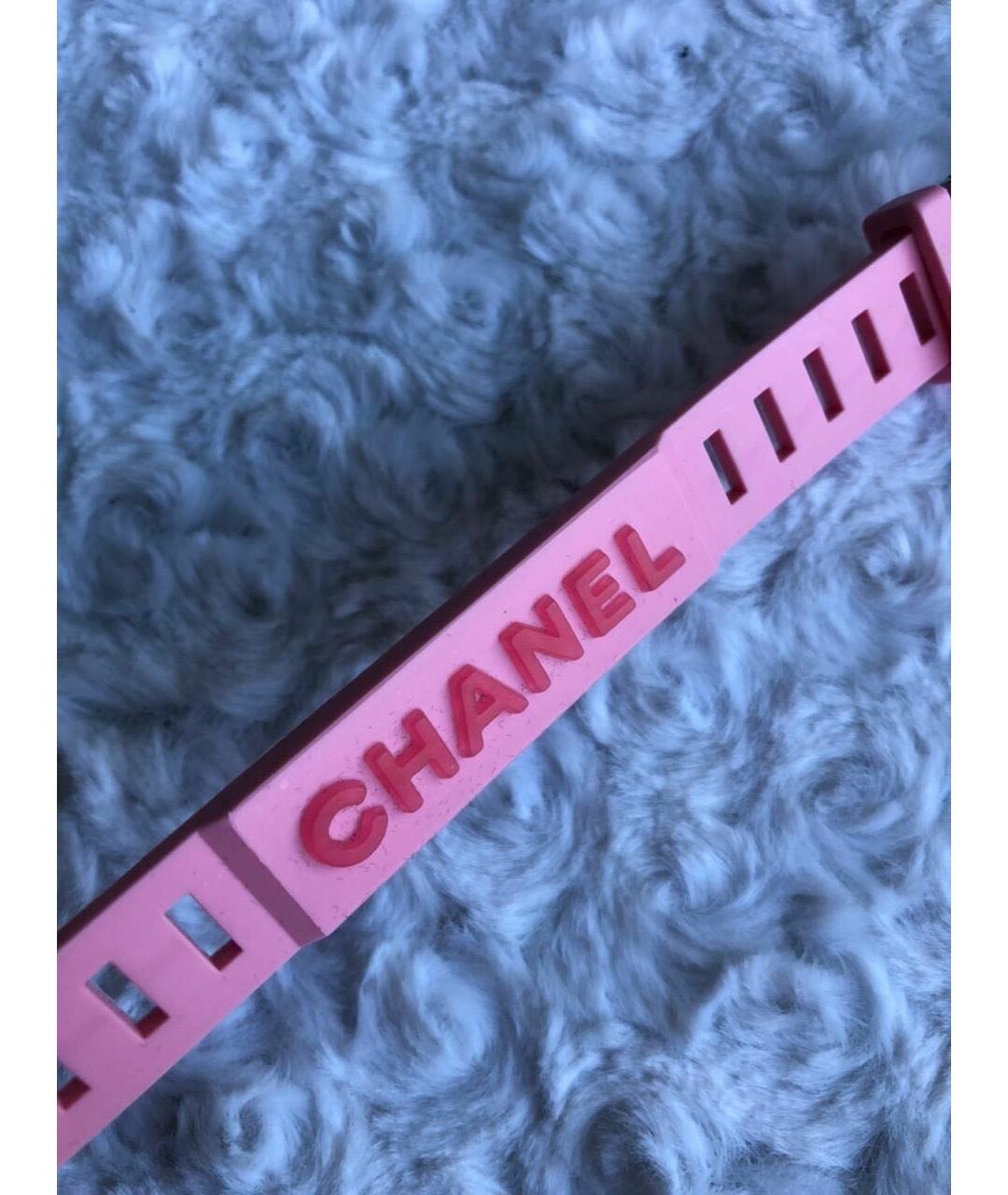 CHANEL PRE-OWNED Розовый пластиковый браслет, фото 2
