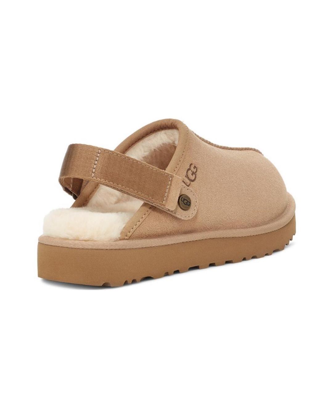 UGG AUSTRALIA Бежевые сабо, фото 4