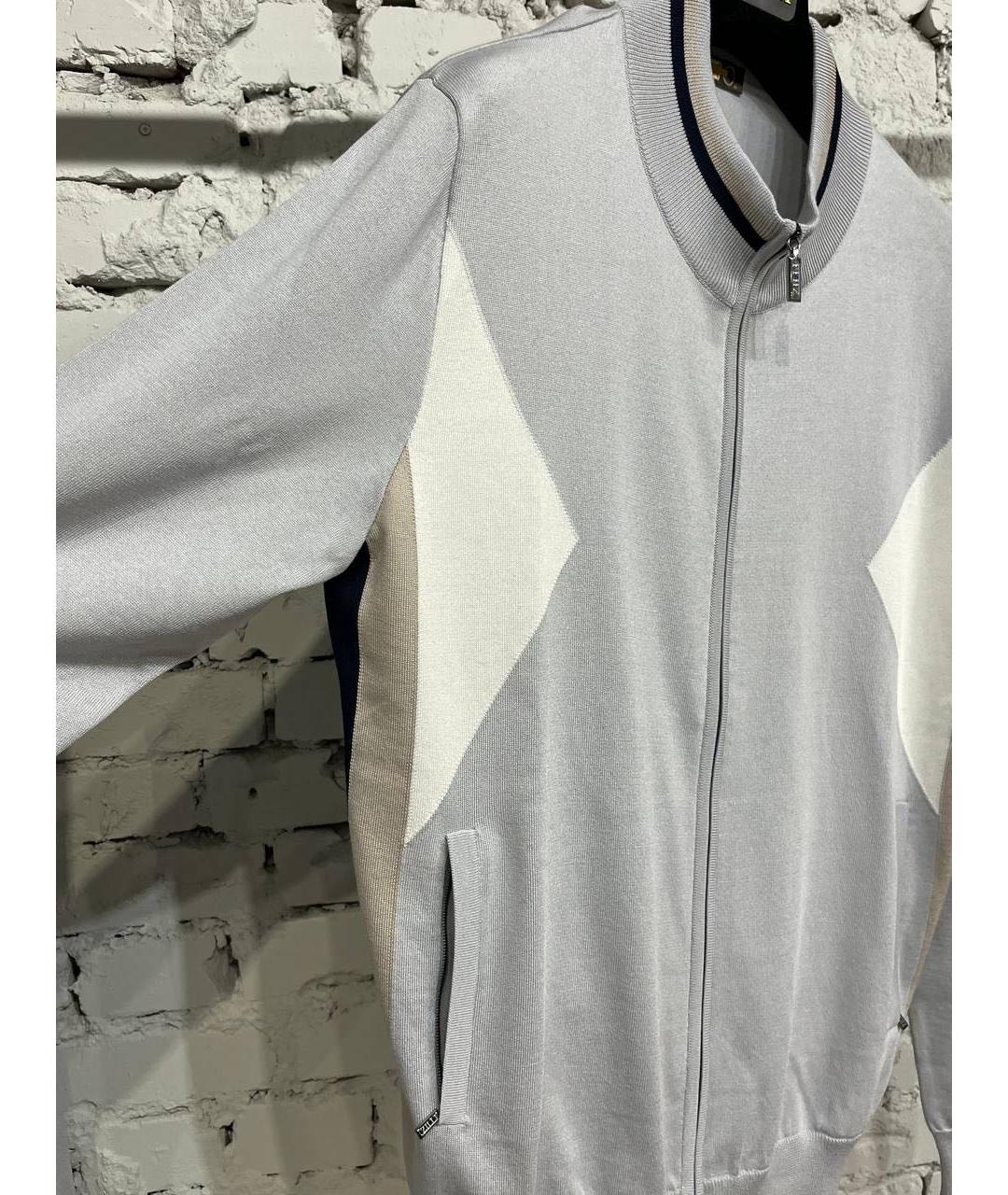 ZILLI Серый хлопковый спортивный костюм, фото 4