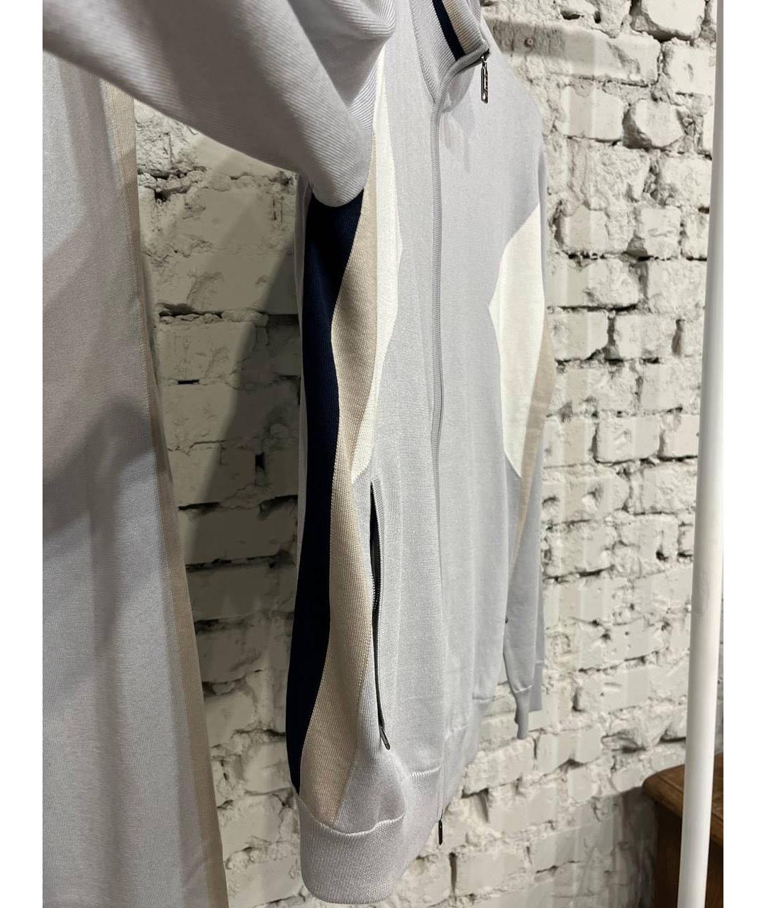 ZILLI Серый хлопковый спортивный костюм, фото 5