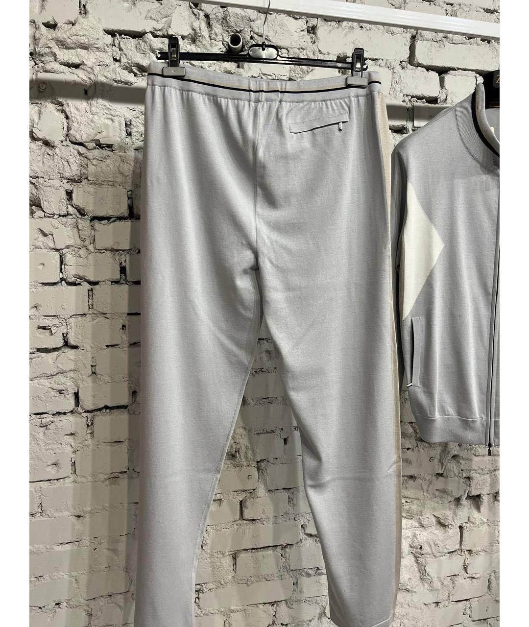 ZILLI Серый хлопковый спортивный костюм, фото 3