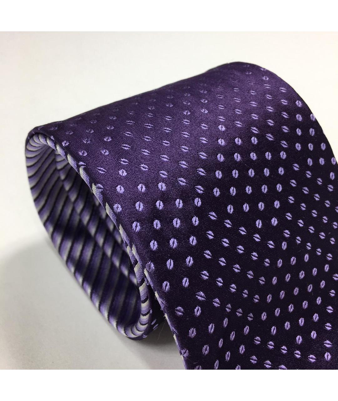CASTELLO D'ORO Фиолетовый шелковый галстук, фото 2