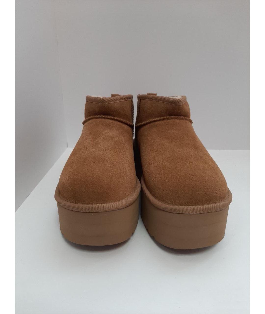 UGG AUSTRALIA Коричневые замшевые ботинки, фото 2