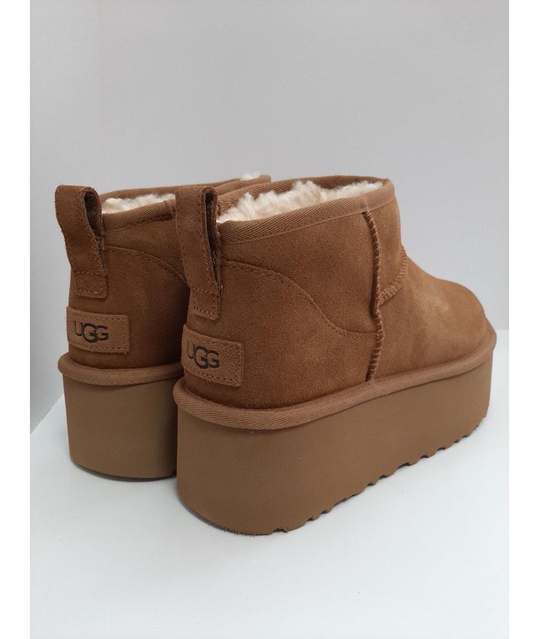 UGG AUSTRALIA Коричневые замшевые ботинки, фото 6