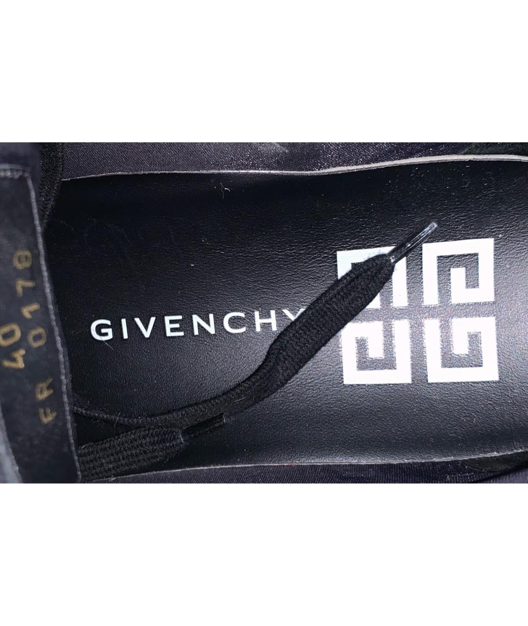 GIVENCHY Черные текстильные кроссовки, фото 4