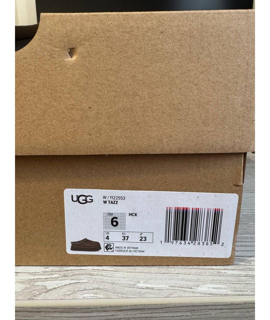 UGG Коричневые замшевые ботинки, фото 4