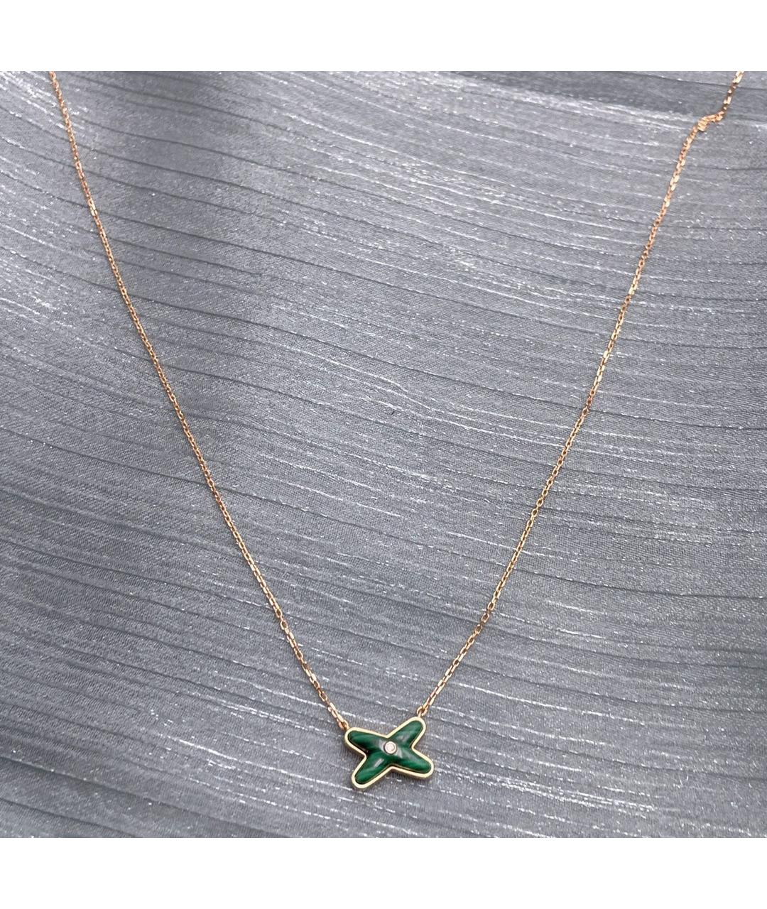 CHAUMET Зеленая подвеска из розового золота, фото 2