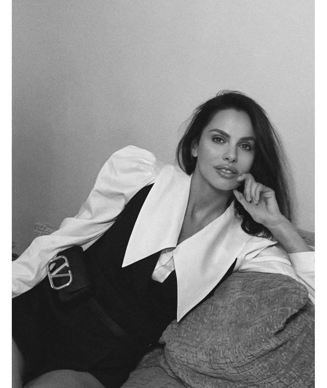 VALENTINO Черная кожаная поясная сумка, фото 6