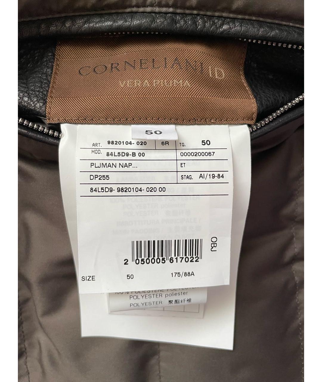 CORNELIANI Черная кожаная куртка, фото 5