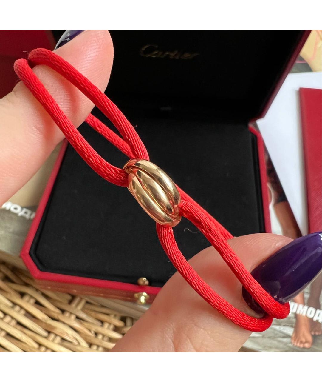 CARTIER Красный браслет из розового золота, фото 3