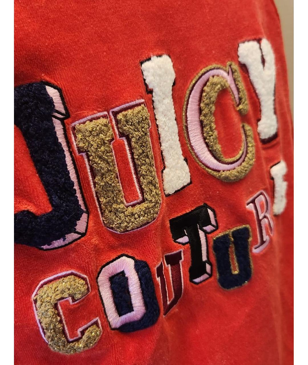 JUICY COUTURE Коралловая хлопковая спортивная куртка, фото 5