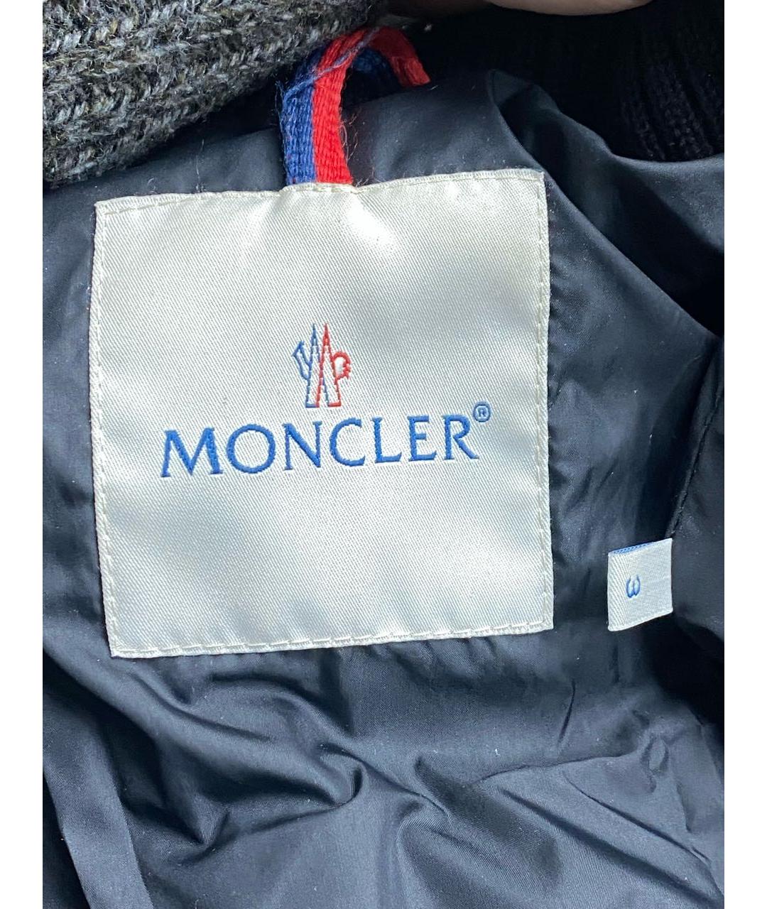 MONCLER Фиолетовый полиамидовый пуховик, фото 3