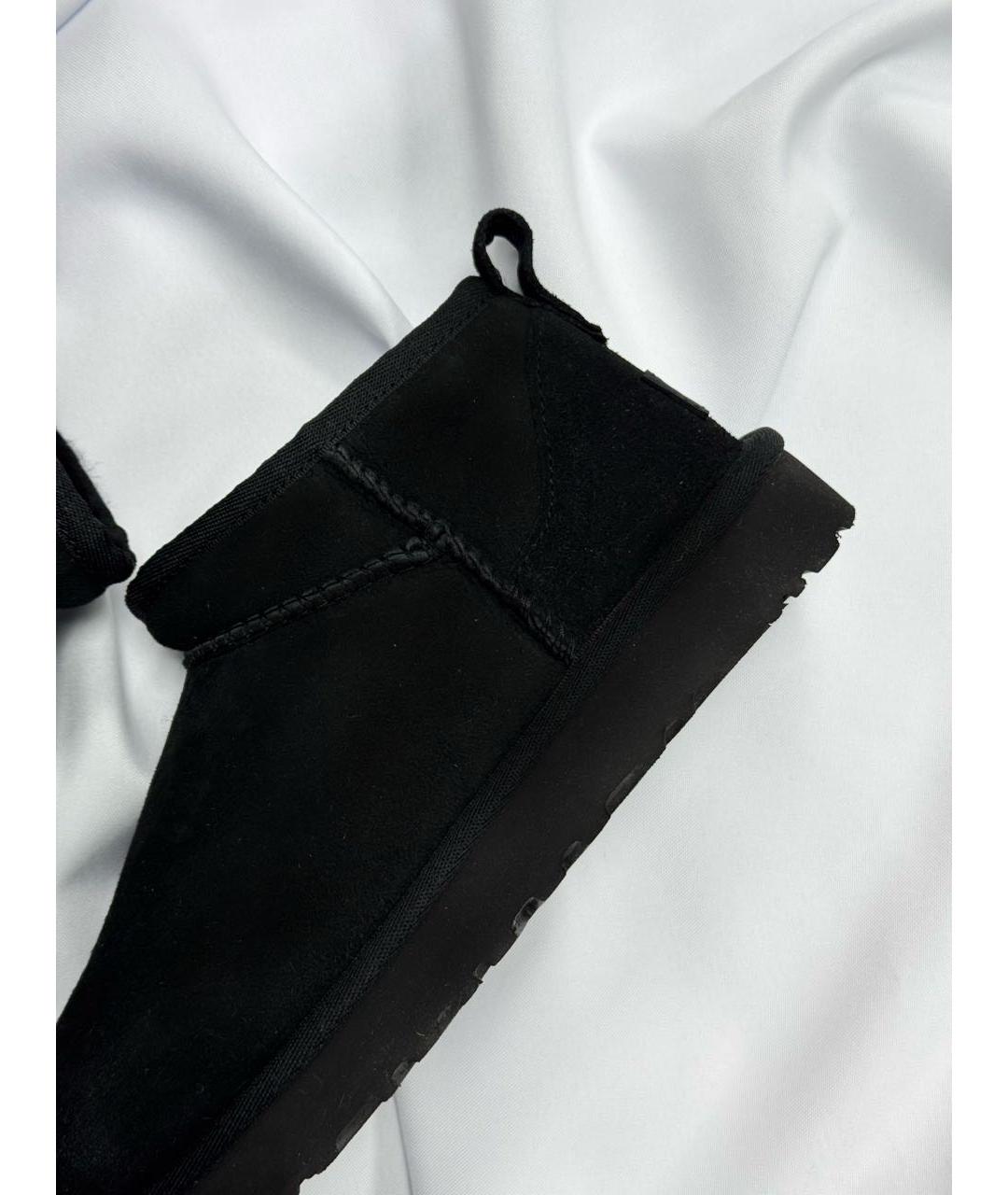 UGG AUSTRALIA Черные замшевые ботинки, фото 4