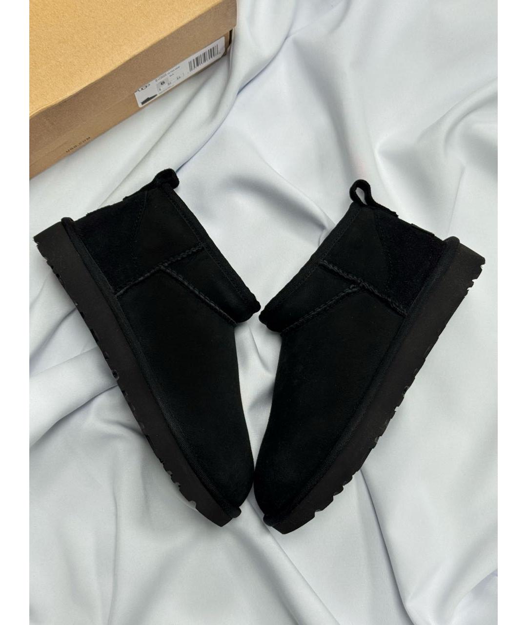 UGG AUSTRALIA Черные замшевые ботинки, фото 3