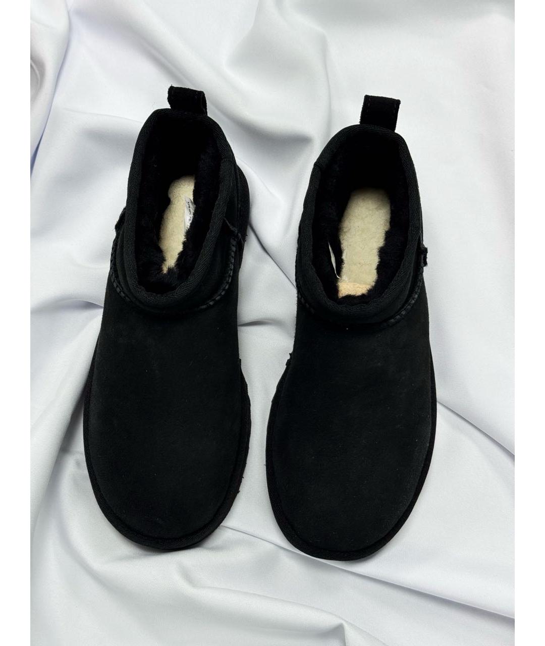 UGG AUSTRALIA Черные замшевые ботинки, фото 6