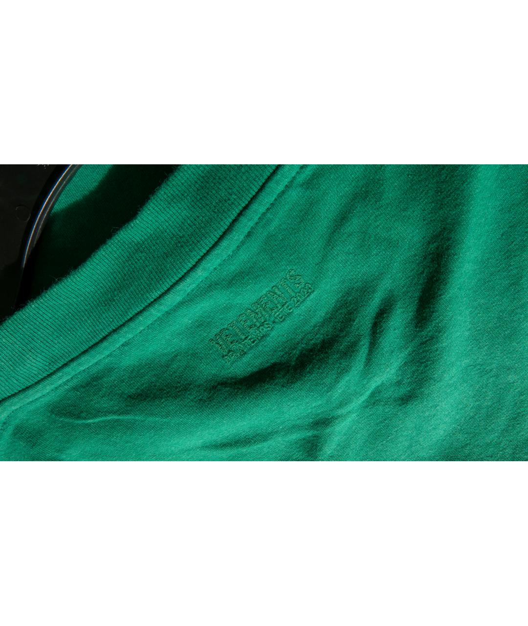 VETEMENTS Зеленая хлопковая футболка, фото 4