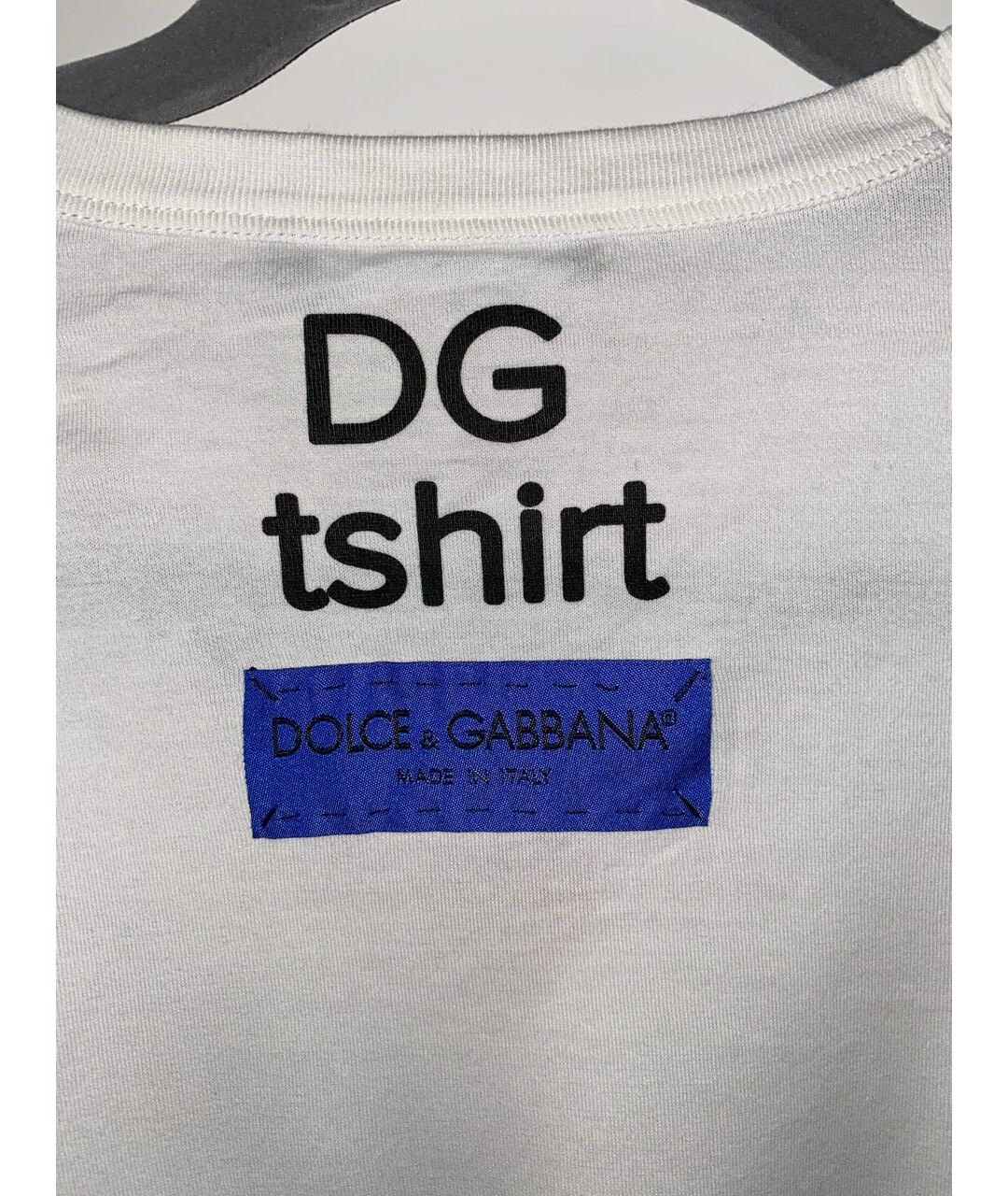 DOLCE&GABBANA Белая хлопковая футболка, фото 4