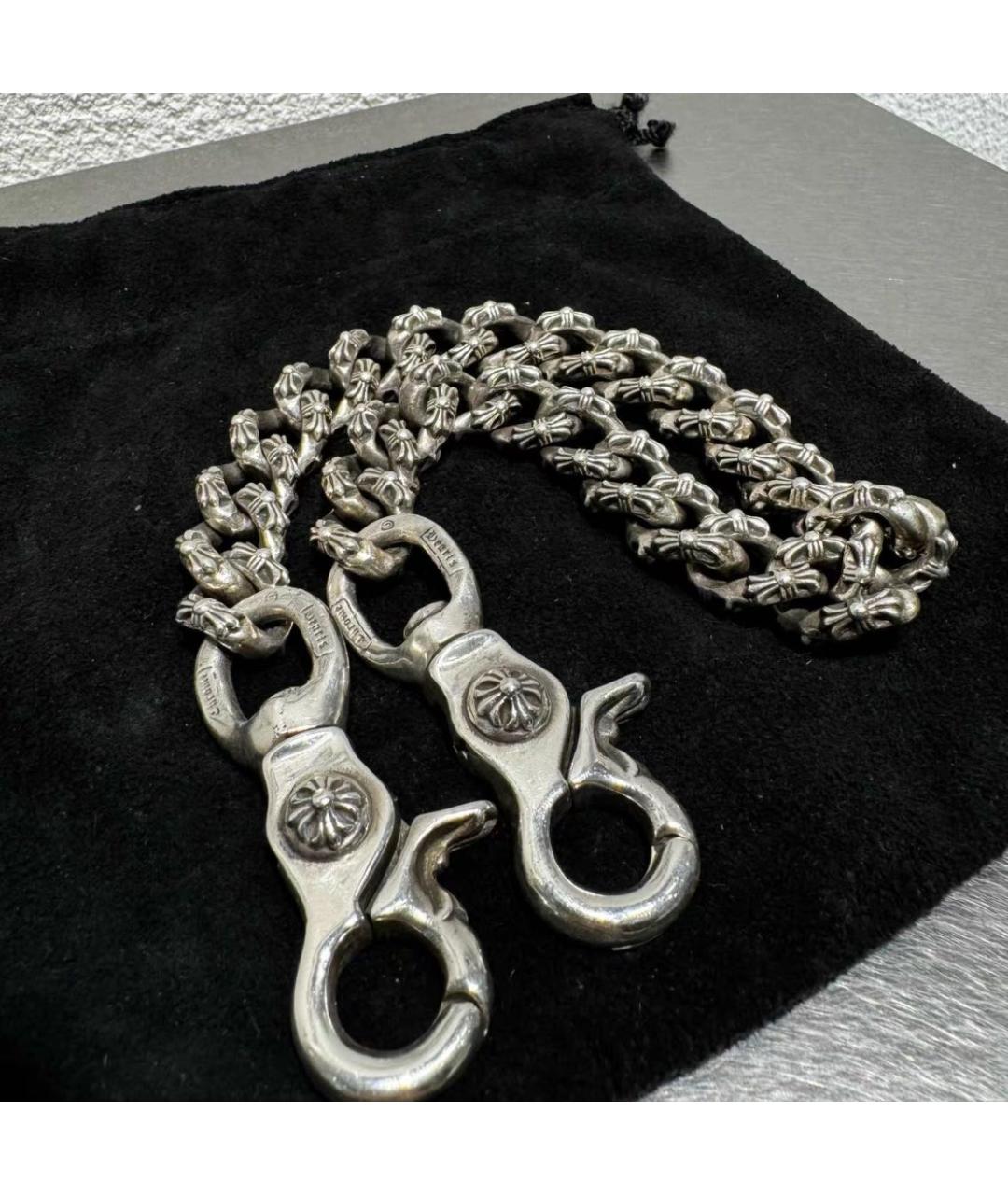 CHROME HEARTS Серебряная серебряная цепочка, фото 3