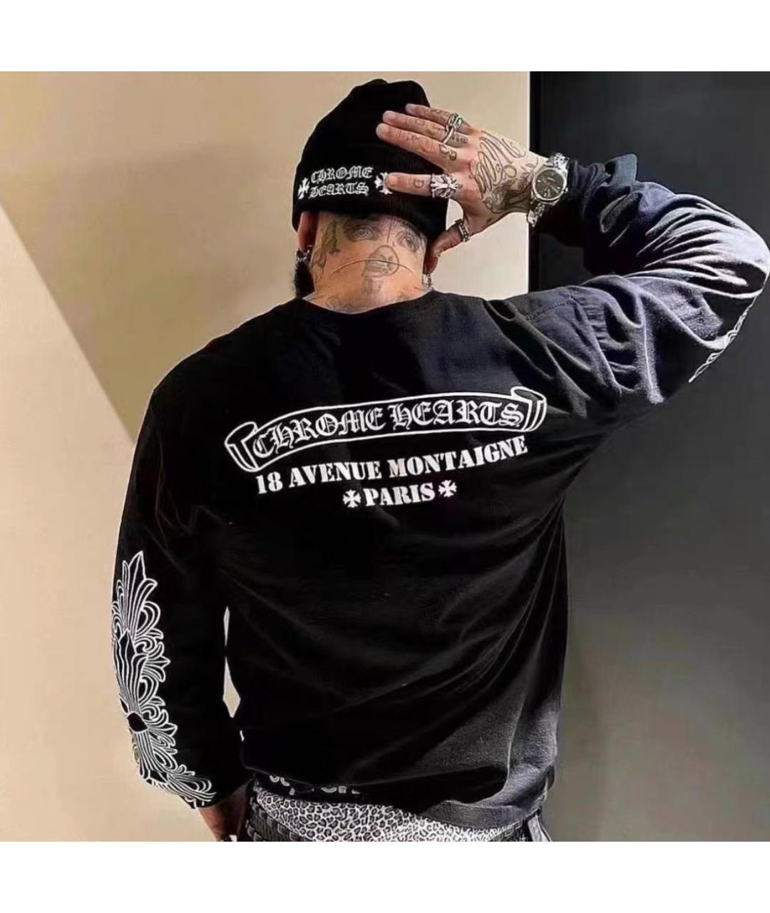 CHROME HEARTS Черная шапка, фото 3