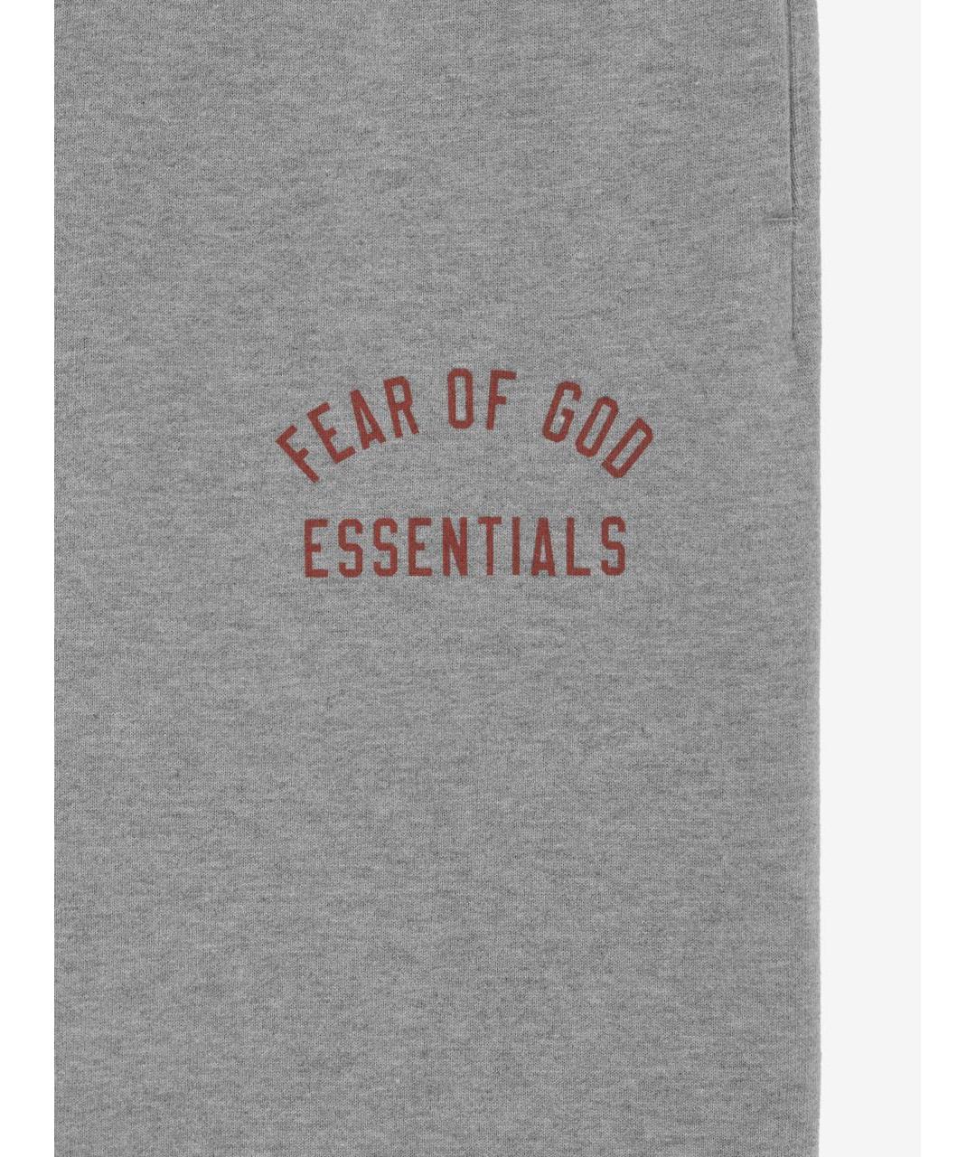 FEAR OF GOD ESSENTIALS Серые хлопковые повседневные брюки, фото 4