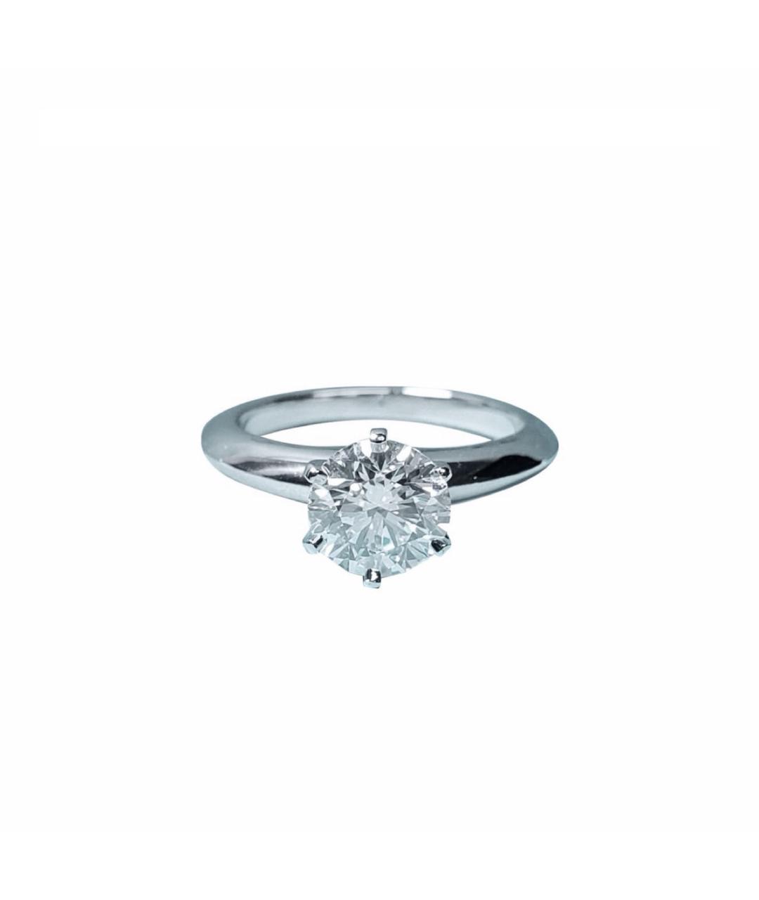 TIFFANY&CO Белое платиновое кольцо, фото 1