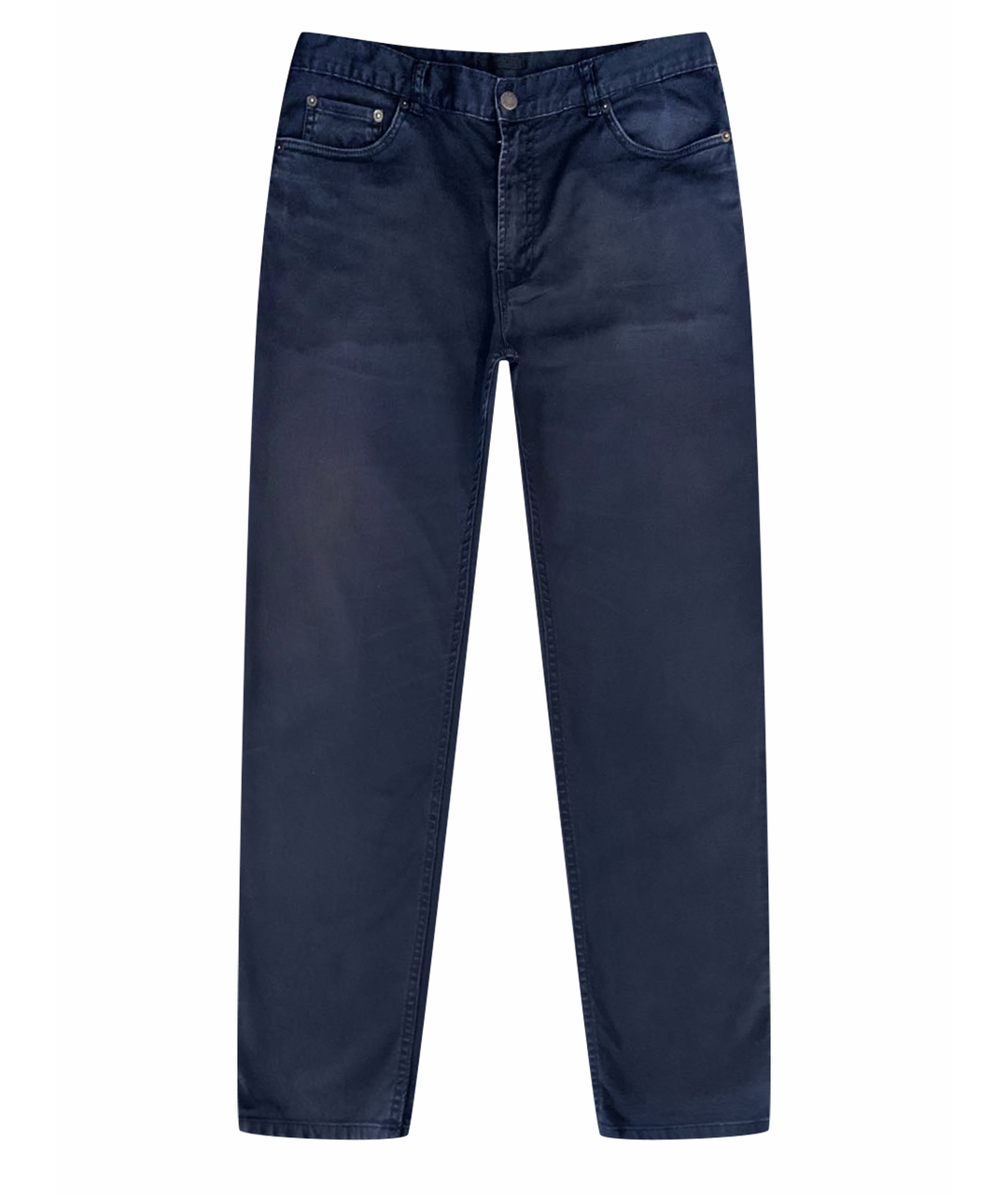PRADA Темно-синие хлопко-эластановые джинсы скинни, фото 1