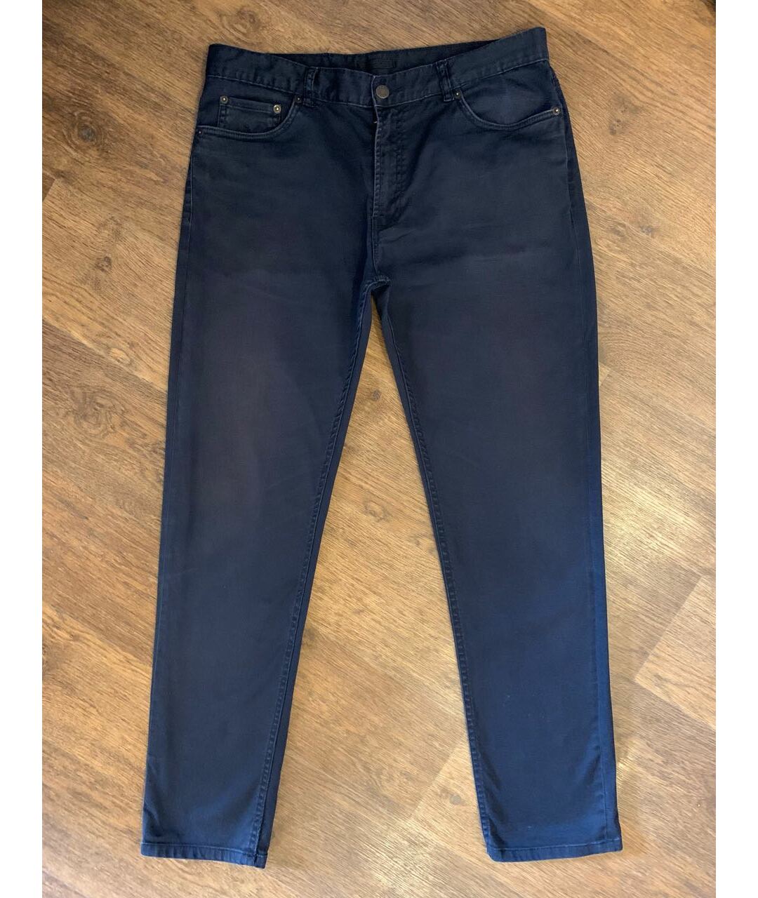 PRADA Темно-синие хлопко-эластановые джинсы скинни, фото 9