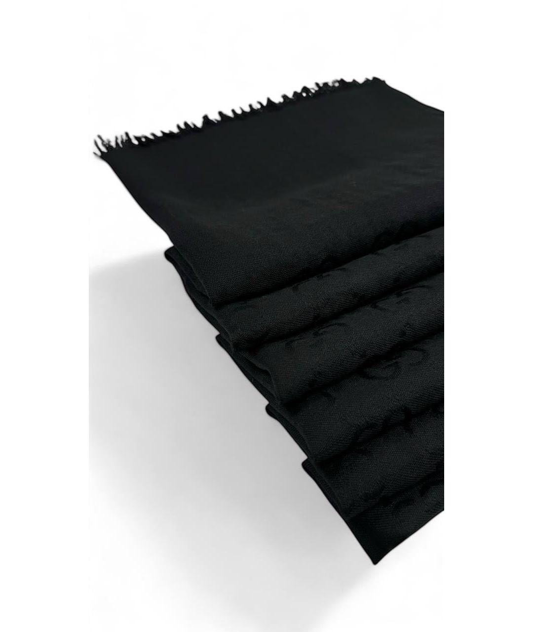 GUCCI Черный шарф, фото 3