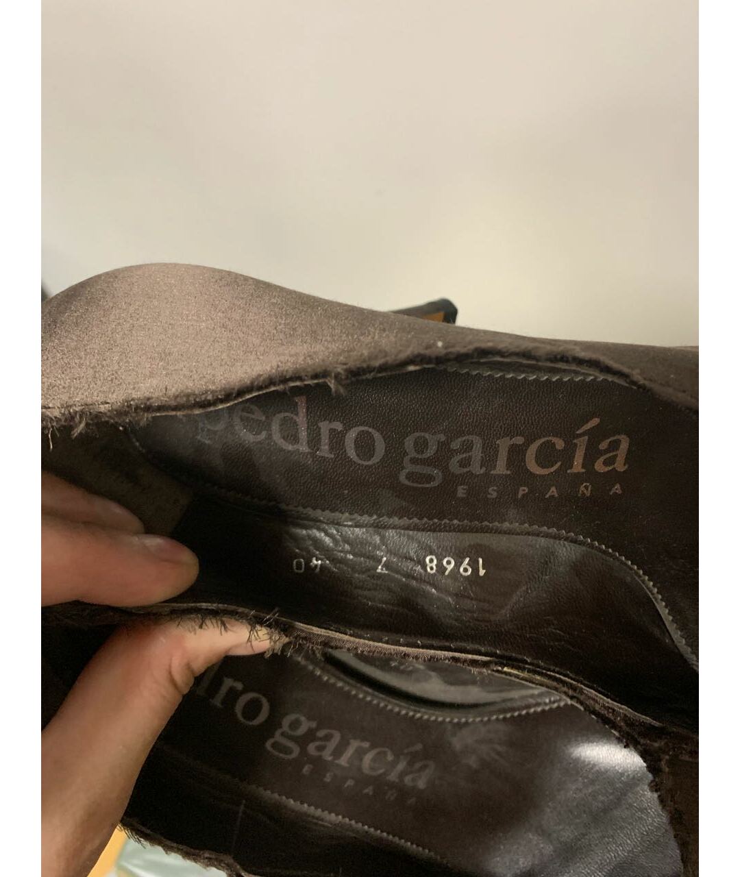 PEDRO GARCIA Коричневые кожаные босоножки, фото 7