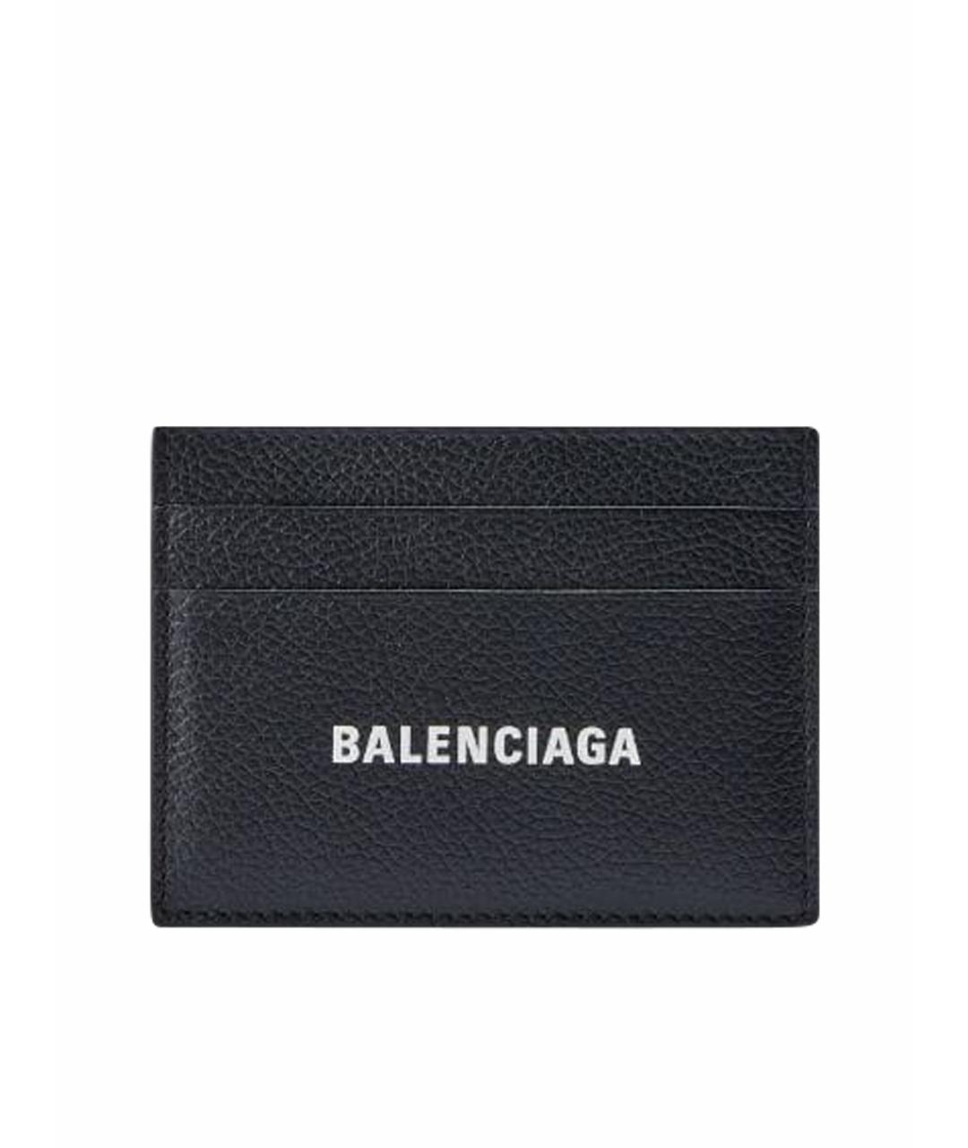 BALENCIAGA Черный кожаный кардхолдер, фото 1