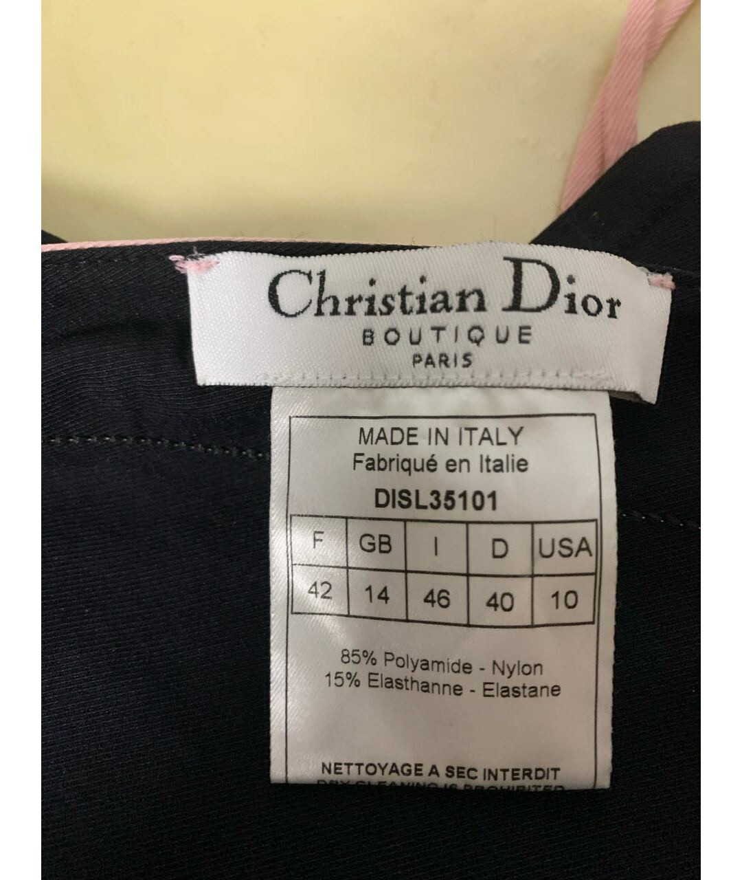CHRISTIAN DIOR Мульти полиамидовая майка, фото 3