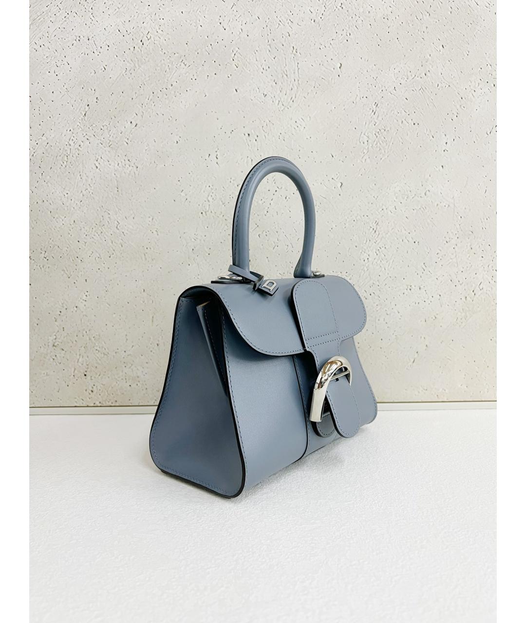 DELVAUX Голубая кожаная сумка через плечо, фото 2