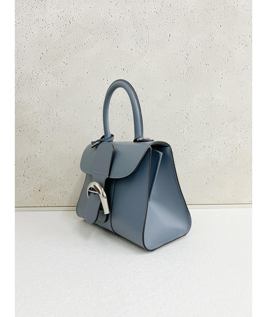 DELVAUX Голубая кожаная сумка через плечо, фото 3