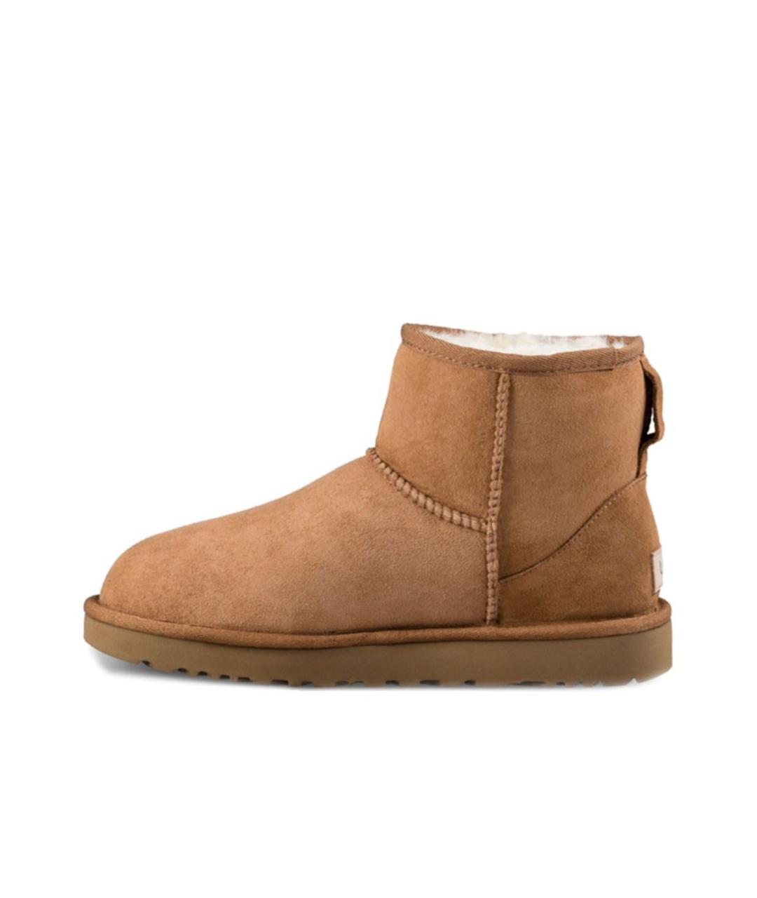 UGG AUSTRALIA Коричневые замшевые сапоги, фото 4