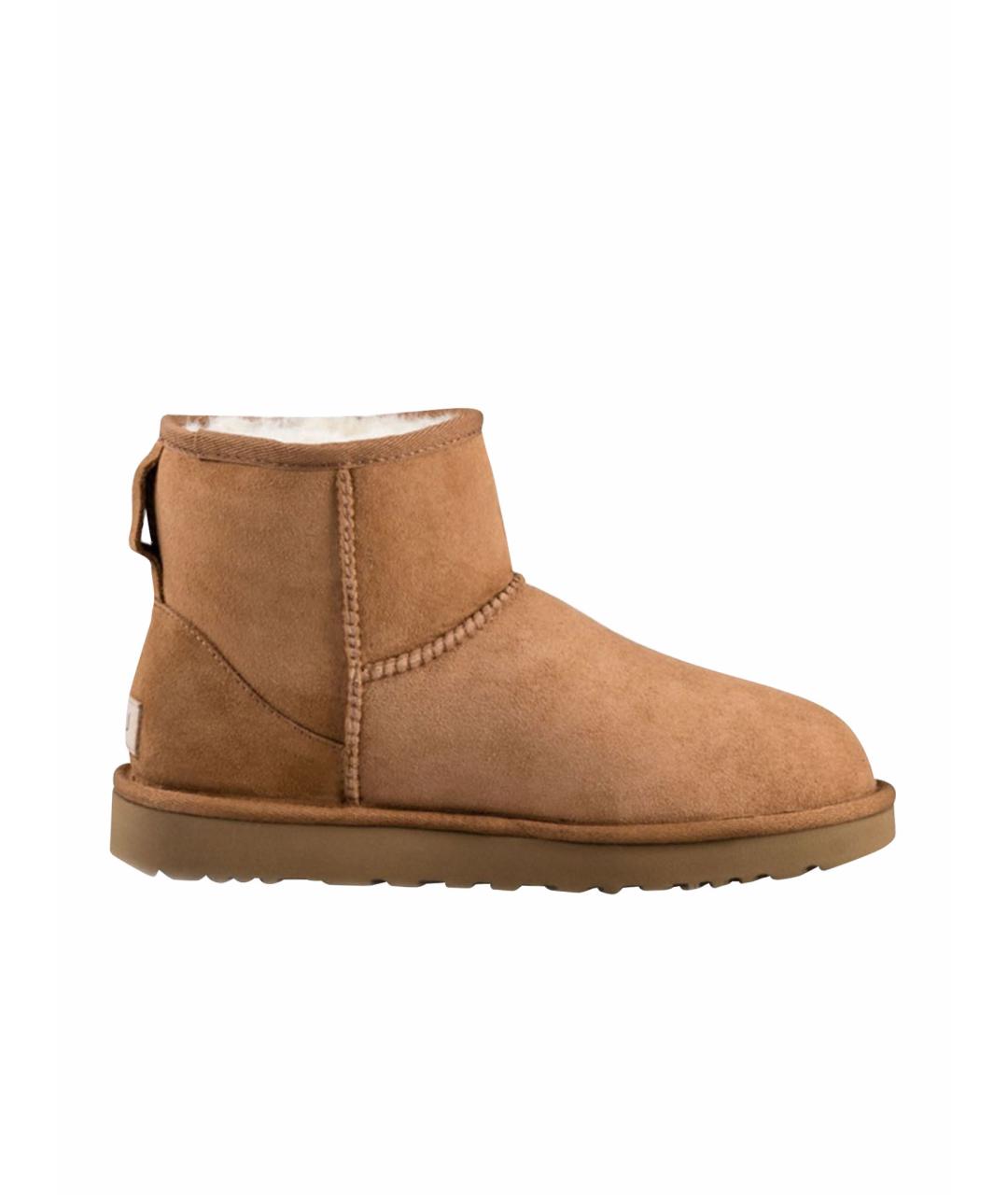 UGG AUSTRALIA Коричневые замшевые сапоги, фото 1