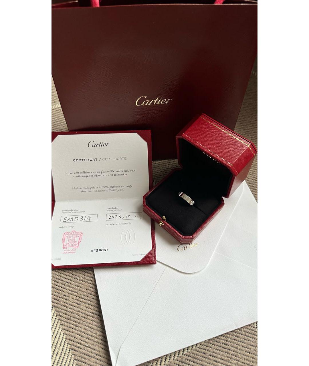 CARTIER Серебряное кольцо из белого золота, фото 4