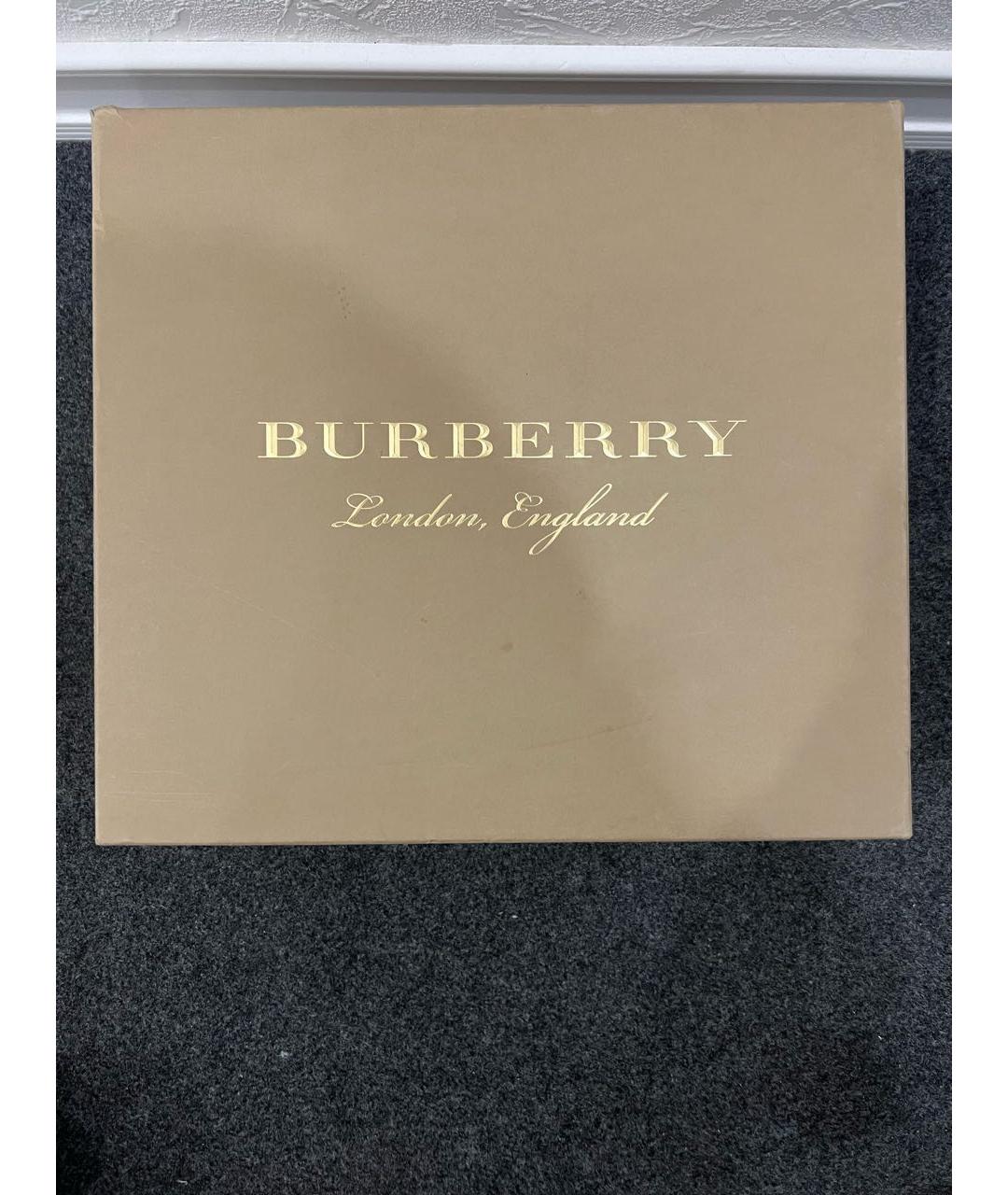 BURBERRY Черные кожаные ботинки, фото 6