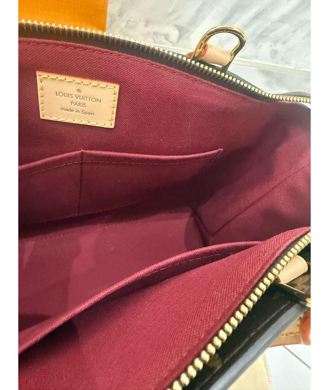 LOUIS VUITTON Коричневая сумка с короткими ручками, фото 4