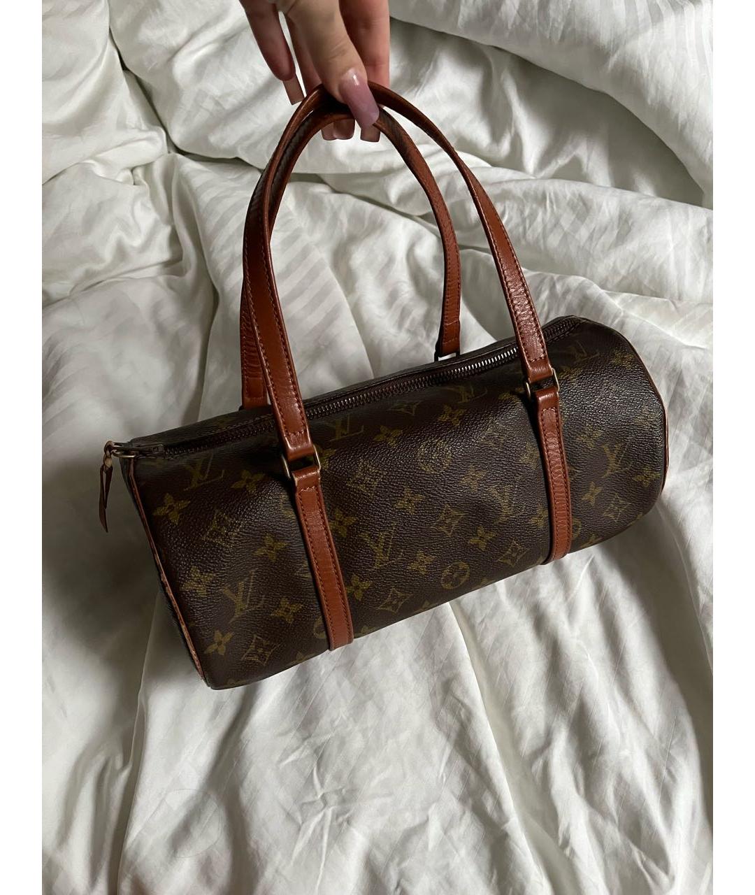 LOUIS VUITTON Коричневая сумка с короткими ручками, фото 7